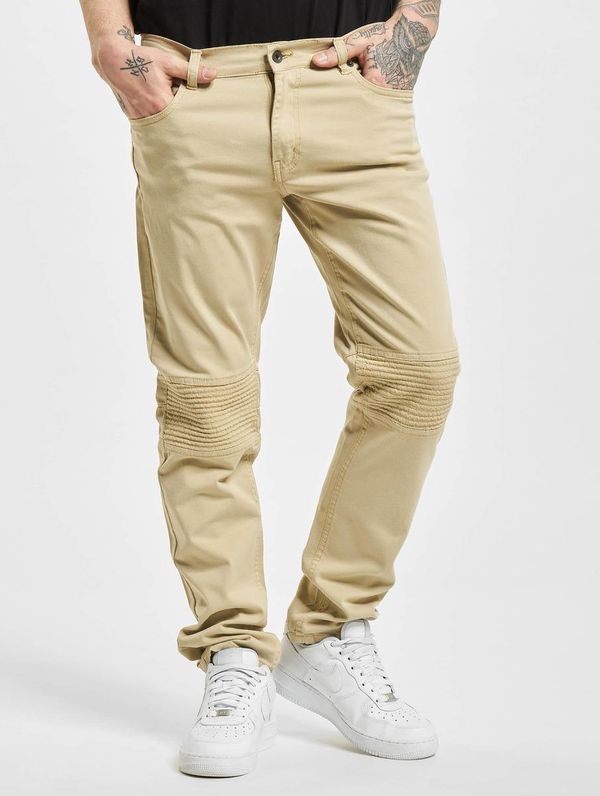 Rocawear Straight Fit Jeans Quilted Khaki