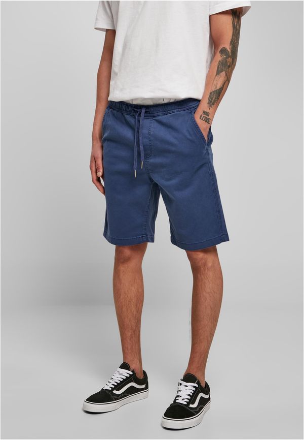 Urban Classics Stretch Twill Joggshorts Dark Blue