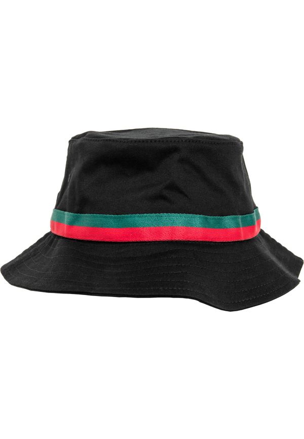 Flexfit Stripe Bucket Hat Black/Tan/Green