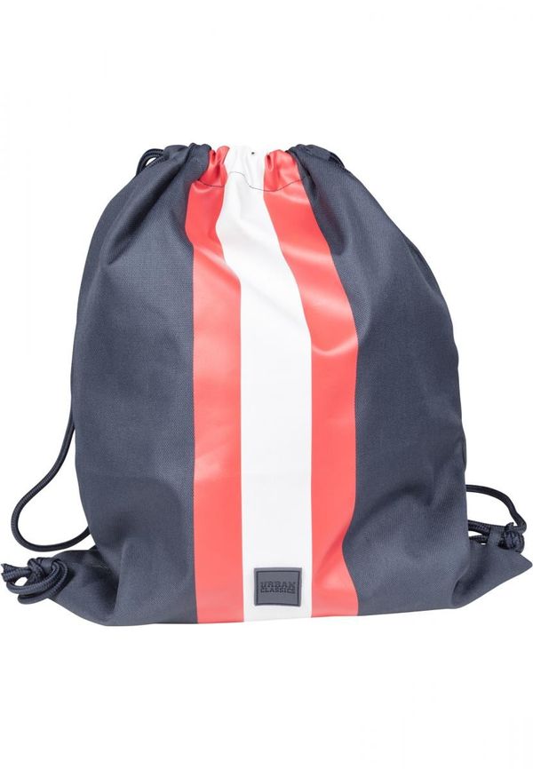 Urban Classics Striped gymnastics bag nautical/fiery red/white