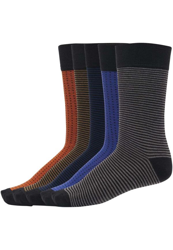 Urban Classics Stripes and Dots 5-Pack multicolor socks