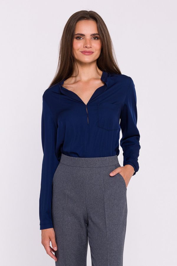 Stylove Stylove Woman's Blouse S375 Navy Blue