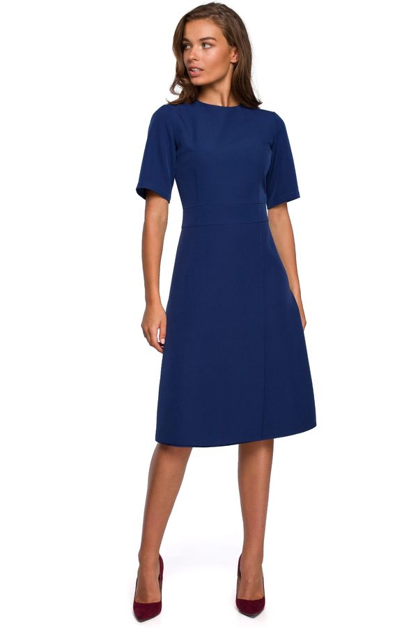 Stylove Stylove Woman's Dress S240 Navy Blue