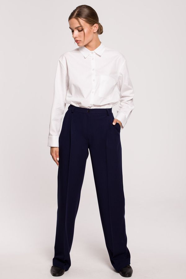 Stylove Stylove Woman's Trousers S283 Navy Blue