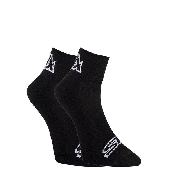 STYX Styx ankle socks black with white logo (HK960)