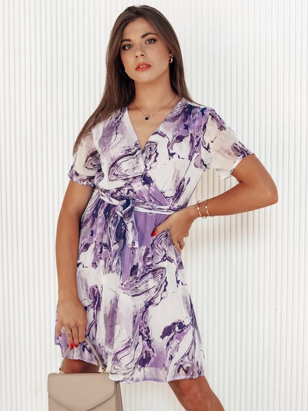 DStreet Sukienka CHICLOVE fioletowa Dstreet