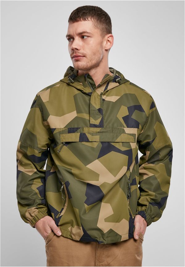 Brandit Summer Pull Over Jacket Swedish Camo