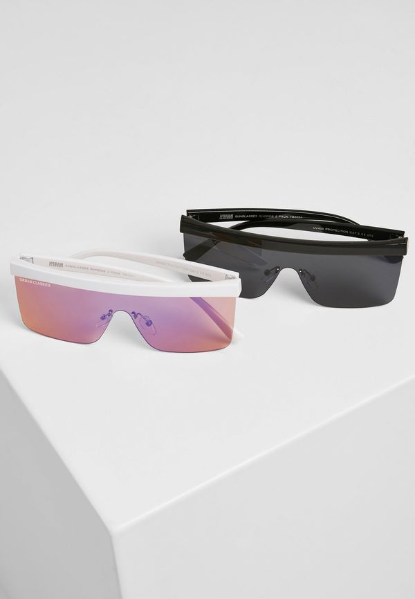 Urban Classics Accessoires Sunglasses Rhodes 2-Pack Black/White
