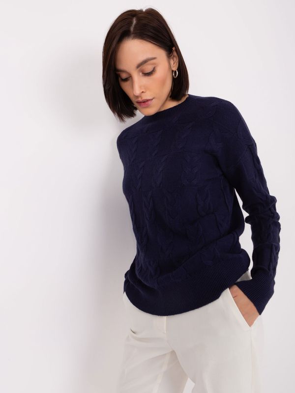 Wool Fashion Italia Sweater-AT-SW-2340.80-navy blue