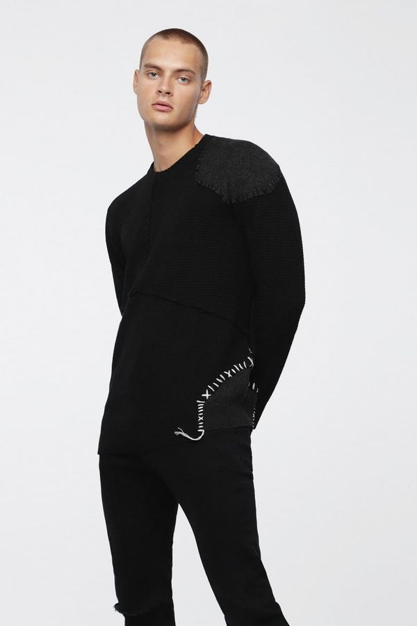 Diesel Sweater - Diesel KFRANK PULLOVER black