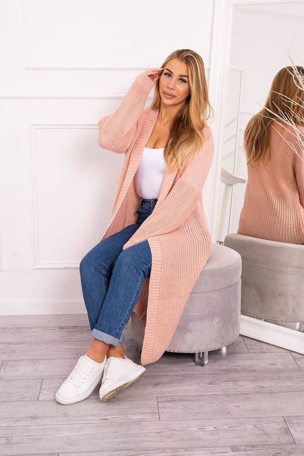 Kesi Sweater long cardigan light powder pink