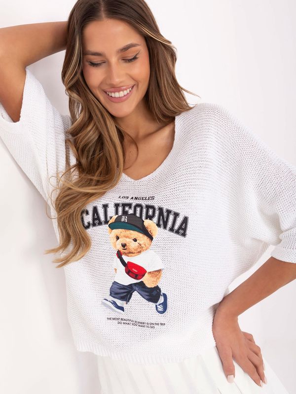 Italy Moda Sweater-MI-SW-2101.06-ecru