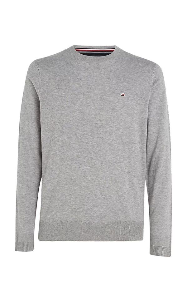 Tommy Hilfiger Sweater - TOMMY HILFIGER CORE COTTON-SILK CNECK grey