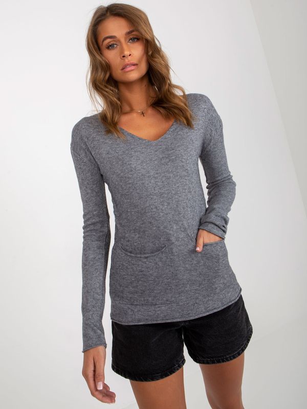 COCOANGELO Sweater-VI-SW-20282.32-dark grey