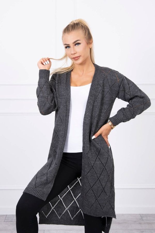 Kesi Sweater with geometric pattern graphite
