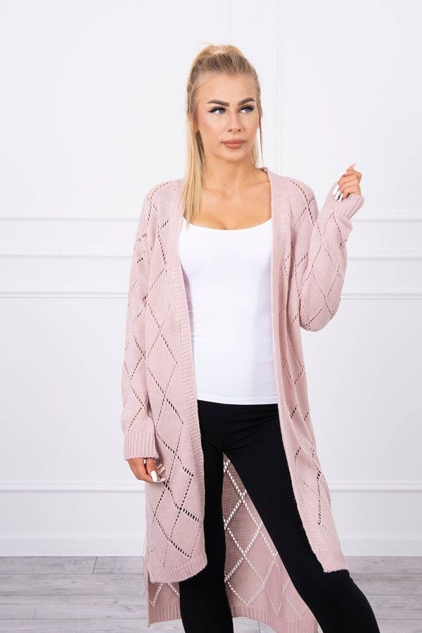 Kesi Sweater with geometric pattern powder pink