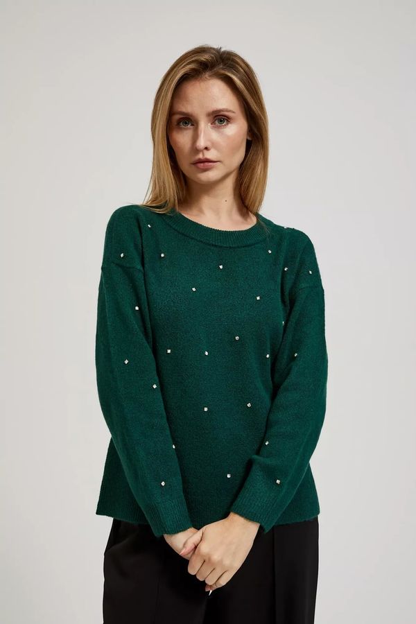 Moodo Sweater with rhinestones