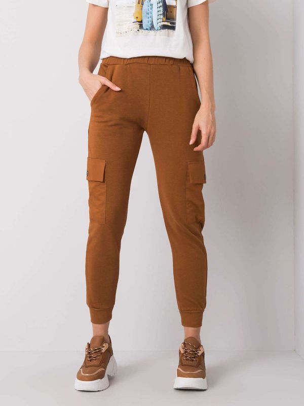 RUE PARIS Sweatpants-217-DR-24330.42P-brown