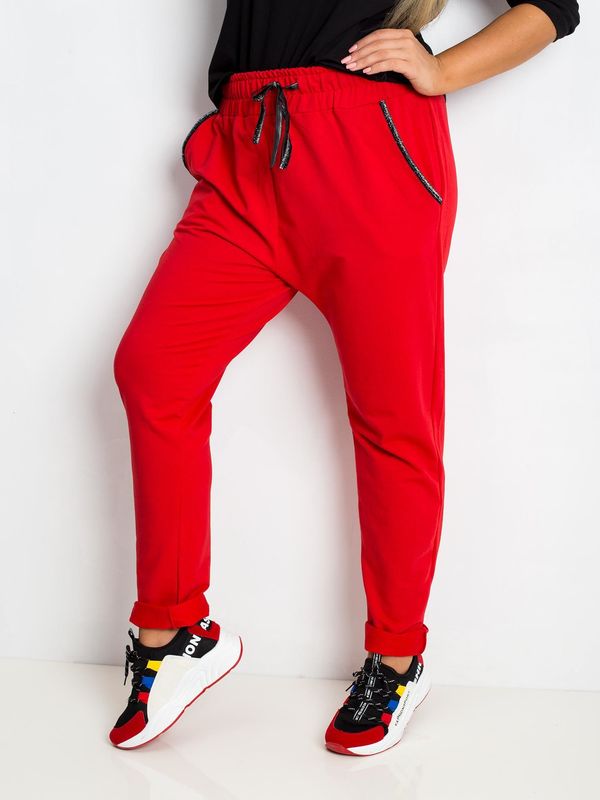 RELEVANCE Sweatpants-RV-DR-4765.52-red