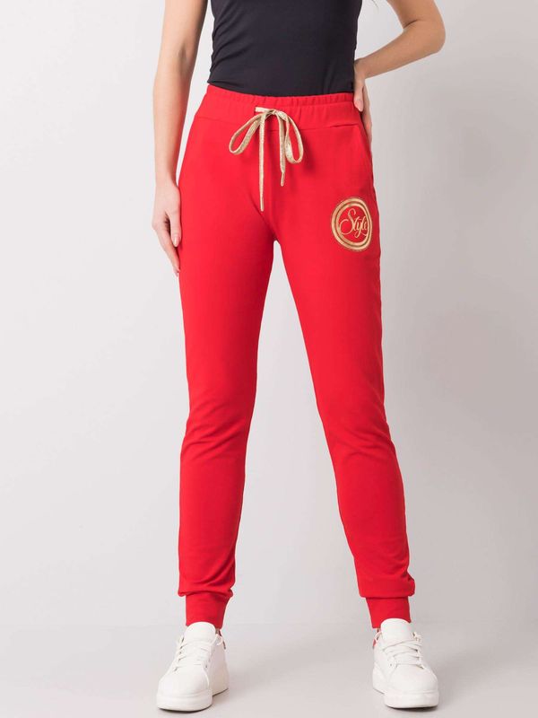 RELEVANCE Sweatpants-RV-DR-5992.71-red