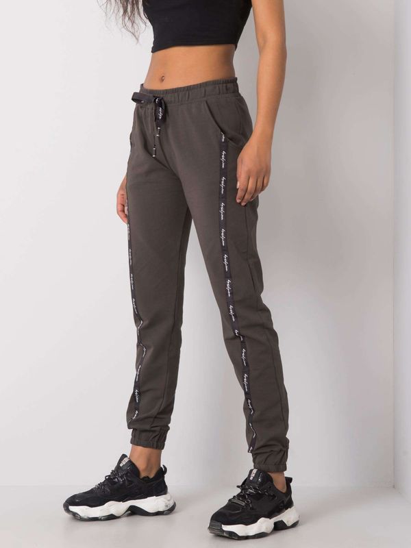 RELEVANCE Sweatpants-RV-DR-6468.19P-dark khaki