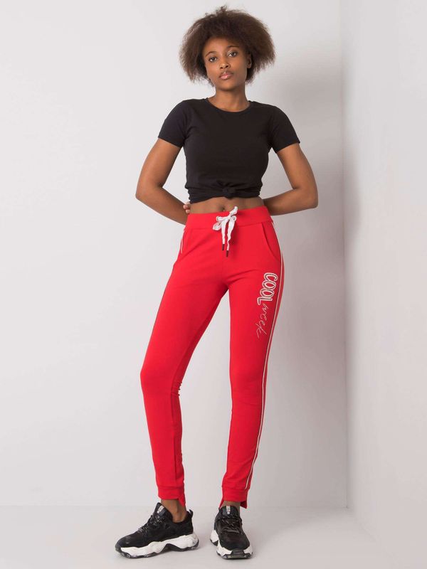 RELEVANCE Sweatpants-RV-DR-6499.27-red