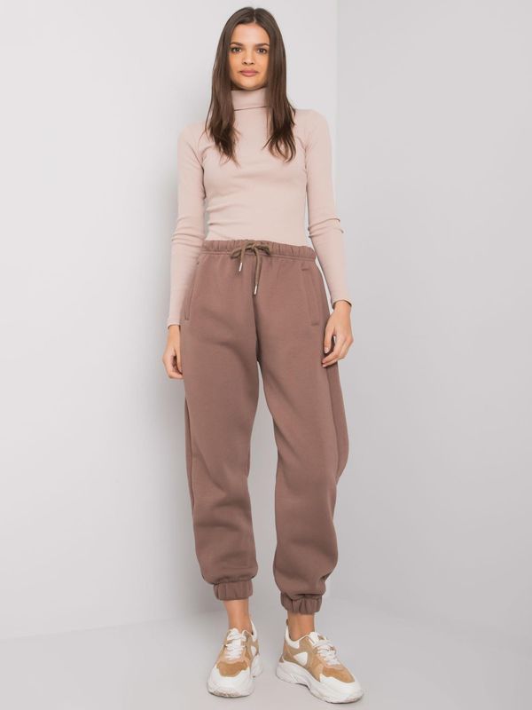 RUE PARIS Sweatpants-RV-DR-7205.74-brown