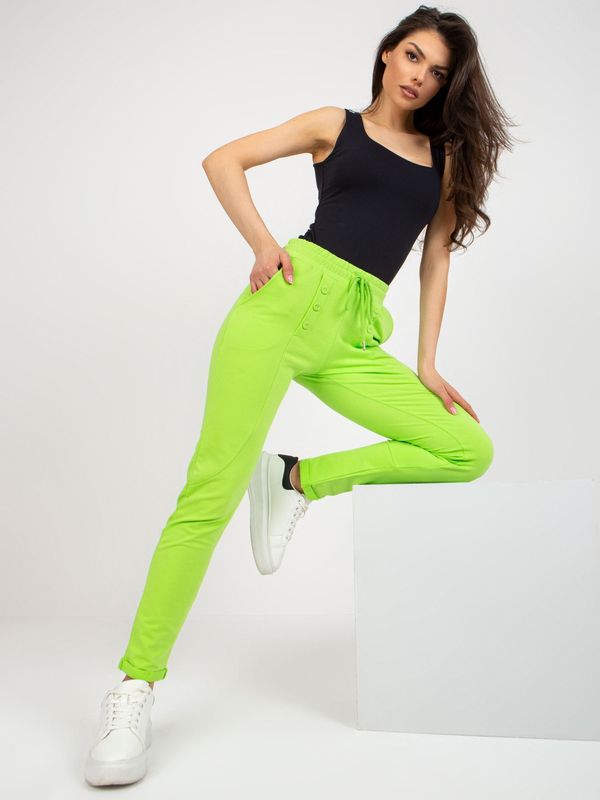 RELEVANCE Sweatpants-RV-DR-8692.21-lime green