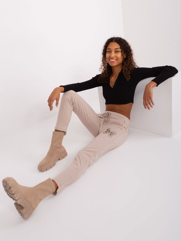 RELEVANCE Sweatpants-RV-DR-8835.10-beige