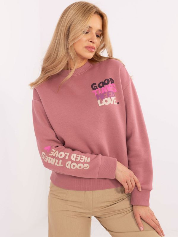 Sublevel Sweatshirt-D10600T02695A-dark pink