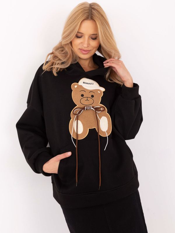 Italy Moda Sweatshirt-DHJ-BL-A8695.65P-black