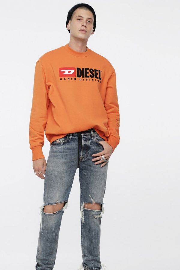 Diesel Sweatshirt - Diesel SCREWDIVISION SWEATSHIRT orange