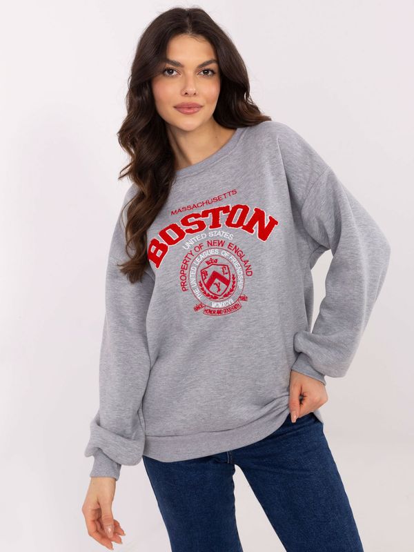 My Red Lips Sweatshirt-EM-BL-617-15.51P-light gray