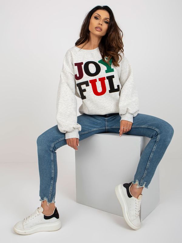 My Red Lips Sweatshirt-EM-BL-617-5.00X-light gray