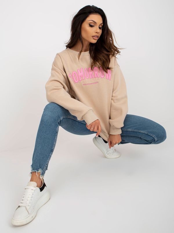 My Red Lips Sweatshirt-EM-BL-617-7.27-beige