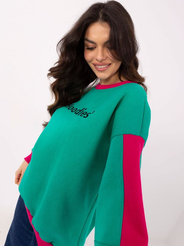 My Red Lips Sweatshirt-EM-BL-983.10X-turquoise