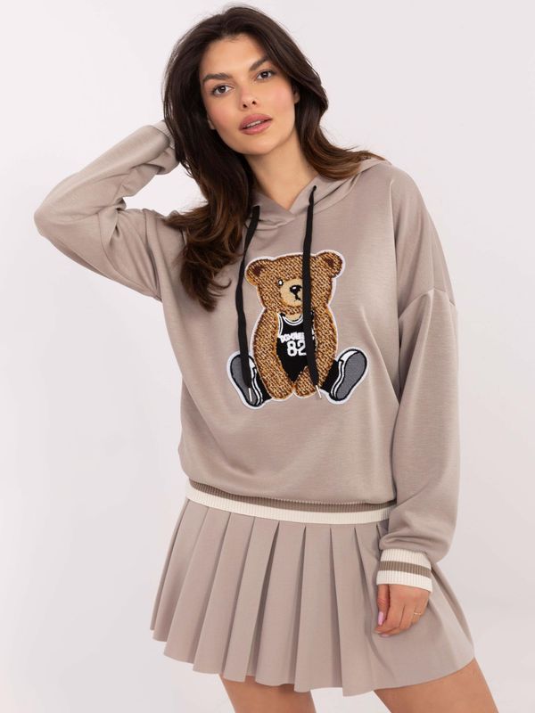 Italy Moda Sweatshirt-MI-BL-M60911.65P-dark beige