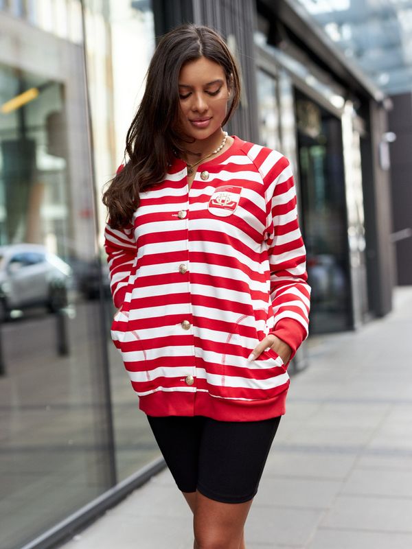 By o la la Sweatshirt red and white By o la la cxp1119.red/white