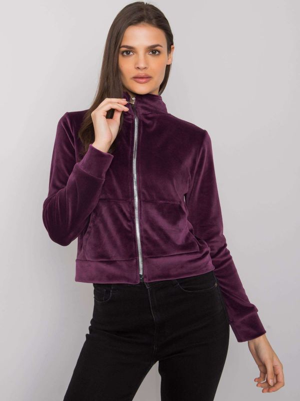 RUE PARIS Sweatshirt-RV-BL-7303.98P-dark purple