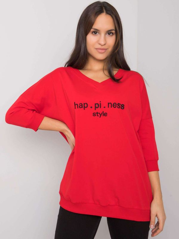 RUE PARIS Sweatshirt-RV-BL-7328.19-red