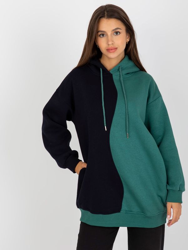 RUE PARIS Sweatshirt-RV-BL-8233.32X-black-green