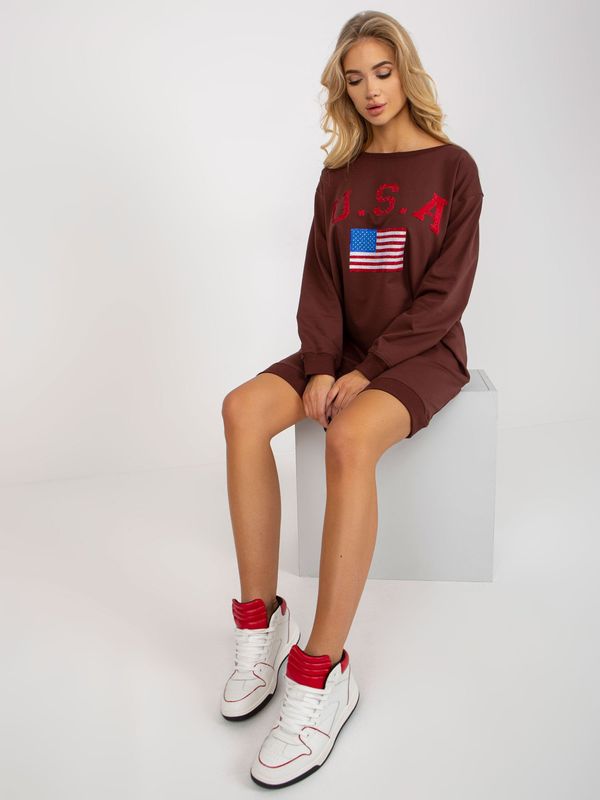 Vikki Sweatshirt-VI-BL-3192.23P-dark brown