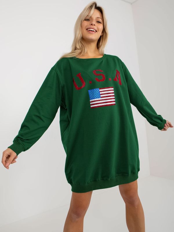 Vikki Sweatshirt-VI-BL-3192.23P-dark green