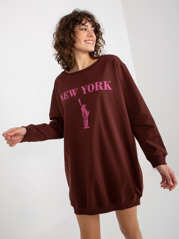 VITON Sweatshirt-VI-BL-3212.15X-brown-pink