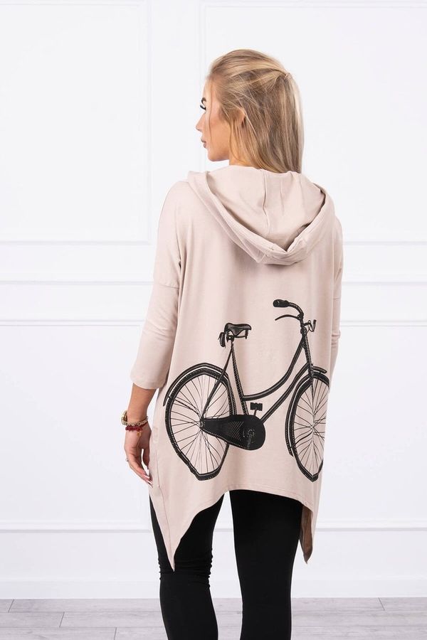 Kesi Sweatshirt with cycling print beige