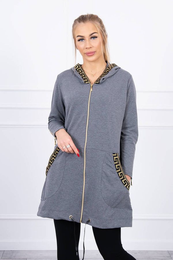 Kesi Sweatshirt with decorative graphite tape