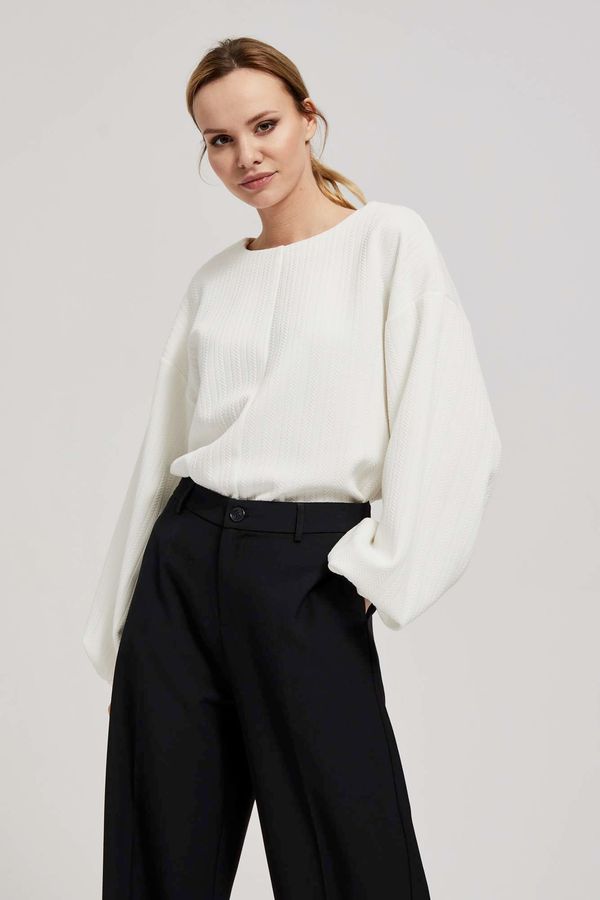 Moodo Sweatshirt with fluffy sleeves