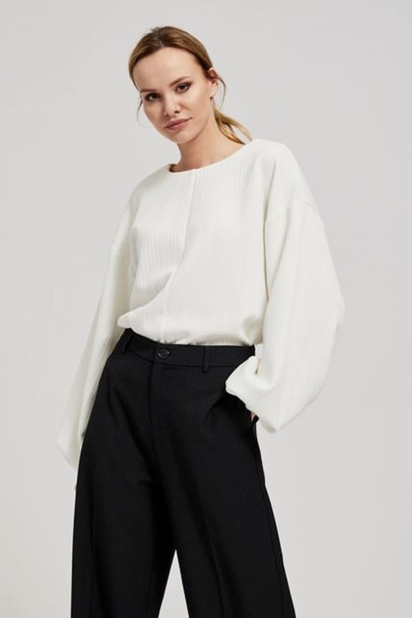 Moodo Sweatshirt with fluffy sleeves