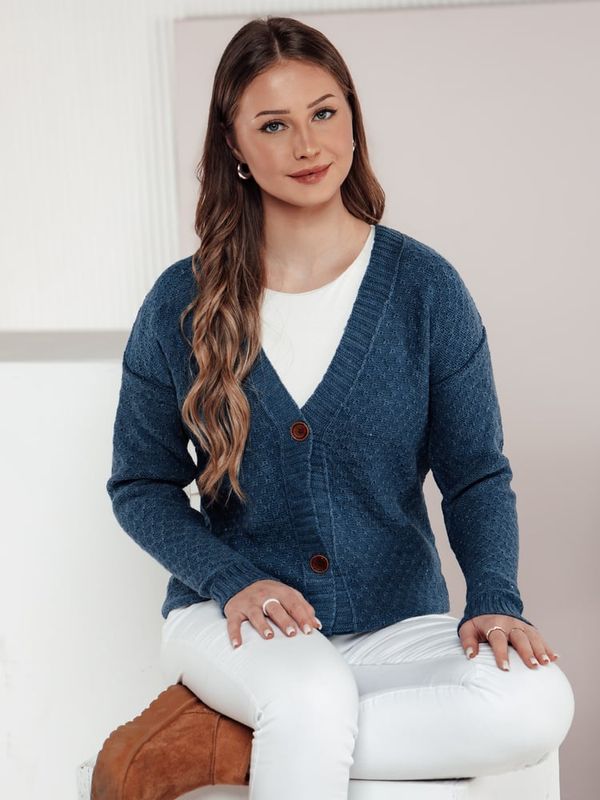 DStreet Sweter damski CHICLINE niebieski Dstreet