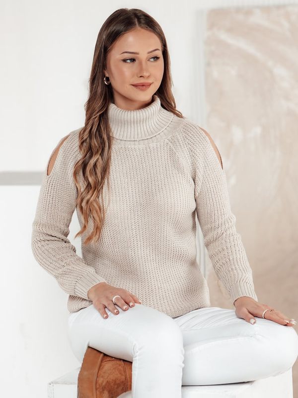 DStreet Sweter damski GOLFIVA beżowy Dstreet